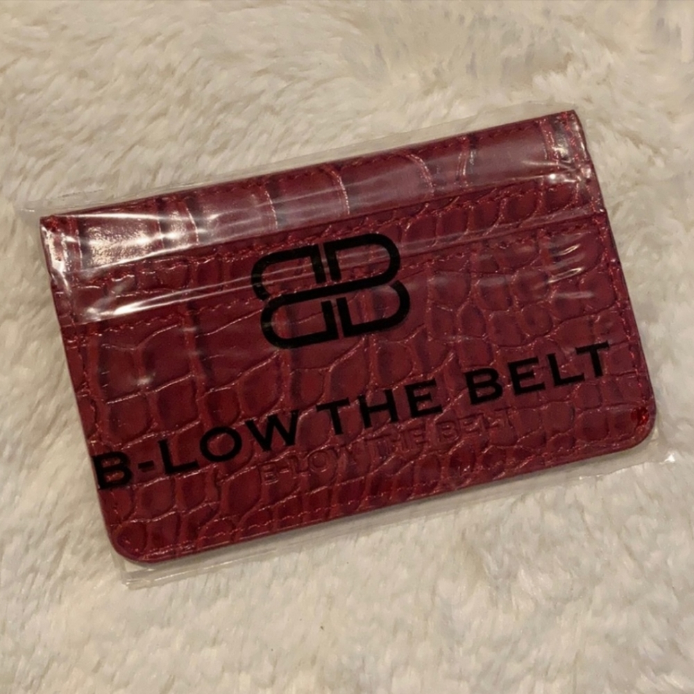 Below the Belt Croc Card Case